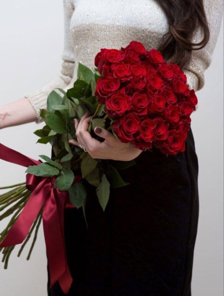 Шикарный букет в руках