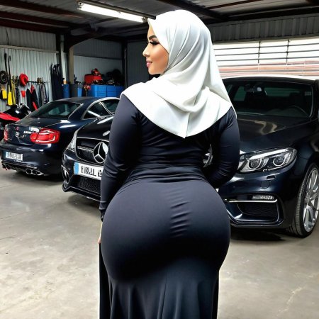 Большая жопа в хиджабе