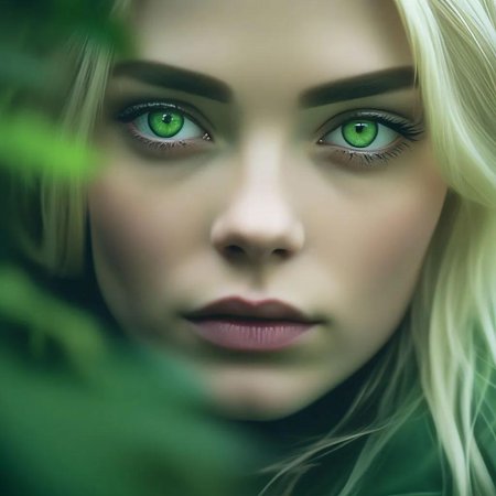 Девушка с зелеными глазами