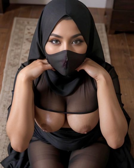 В хиджабе голая