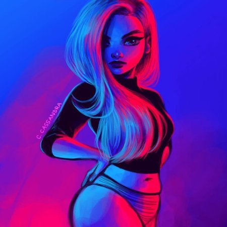 Неоновая девушка