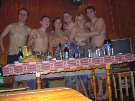 Пьянка в бане