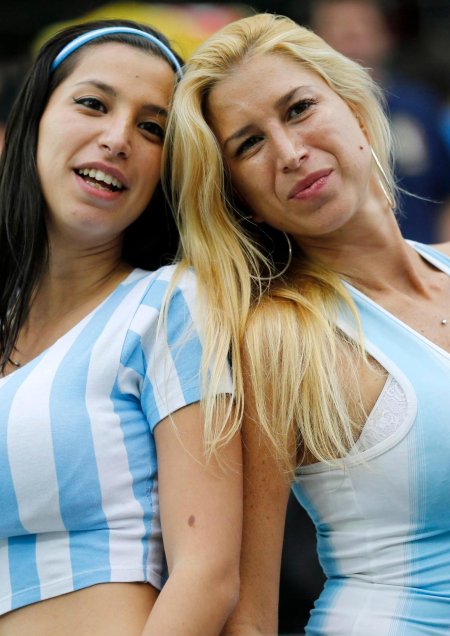 Болельщицы сборной аргентины
