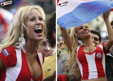 Голые футбольные болельщицы