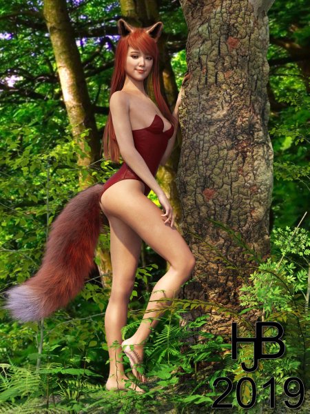 Девушка лиса +