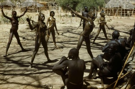 Женщины племени нуба судан