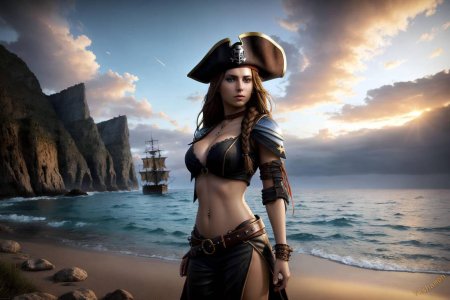 Девушка пиратка