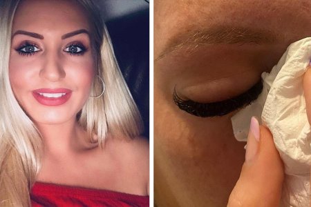 До и после наращивания ресниц