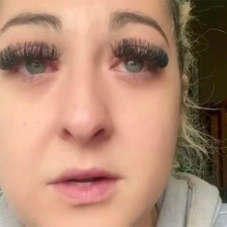 Огромные нарощенные ресницы