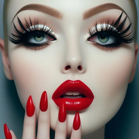 Яркие макияж