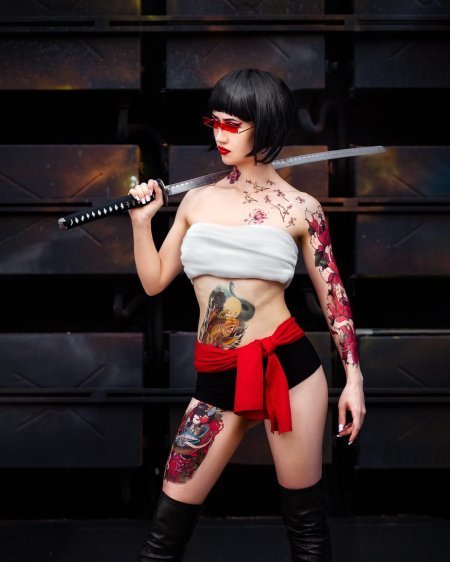 Девушка якудза арт