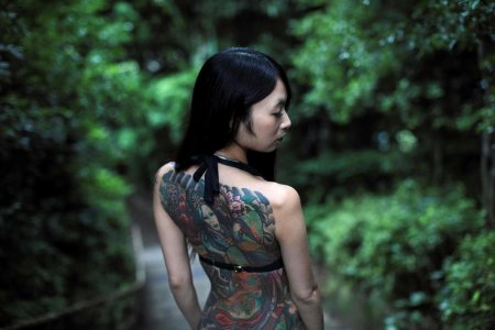 Японские татуировки женские