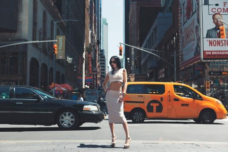 Девушка в нью йорке