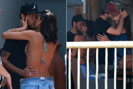 Бруна маркезини и неймар целуются