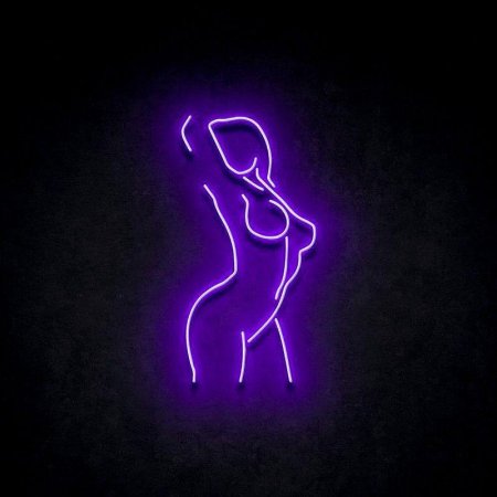 Неоновая вывеска женская