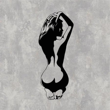 Силуэт голой женщины