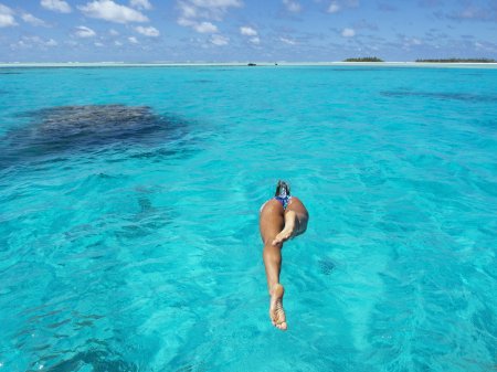 Девушка на мальдивах