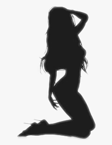 Девушка силуэт