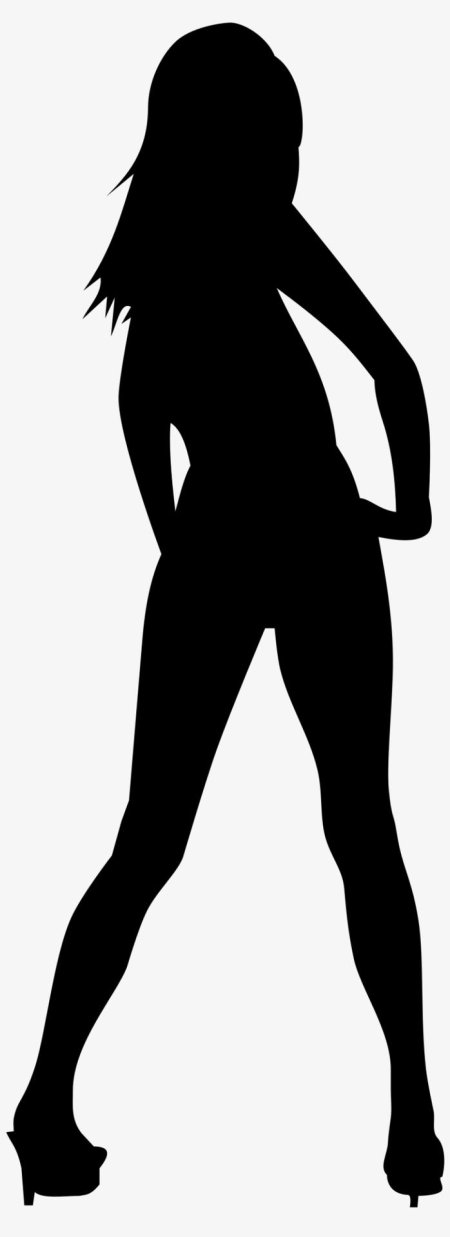 Силуэт стройной девушки