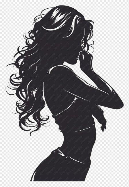 Силуэт женщина