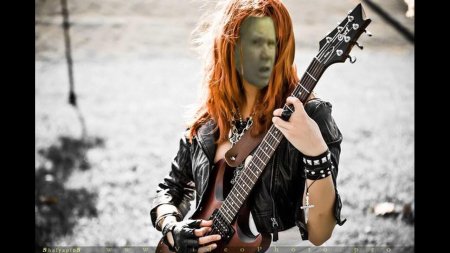 Девушка рокер