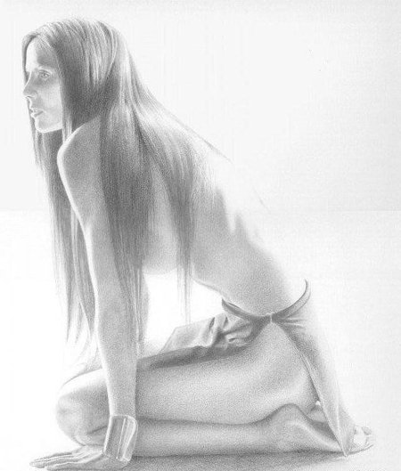 Рисунки карандашом девушек