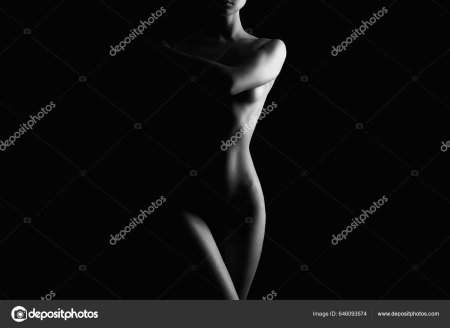 Силуэт обнаженной девушки