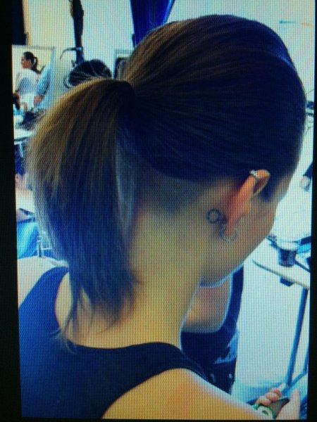 Стрижка на затылке у девушек