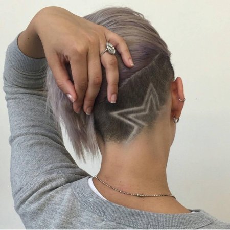 Стрижка боб каре с выбритым затылком