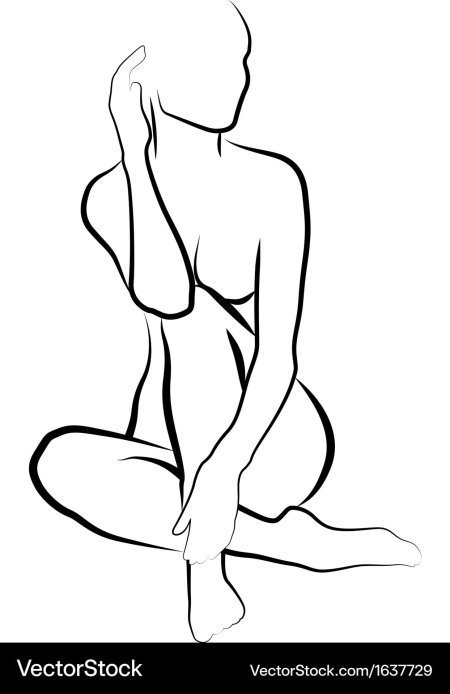 Рисунки обнаженных девушек