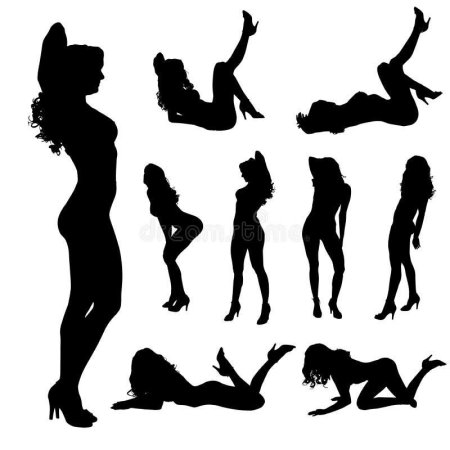 Силуэт девушек