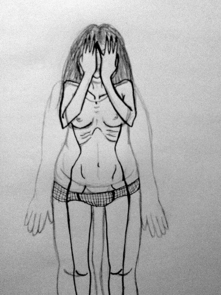 Депрессия рисунок карандашом