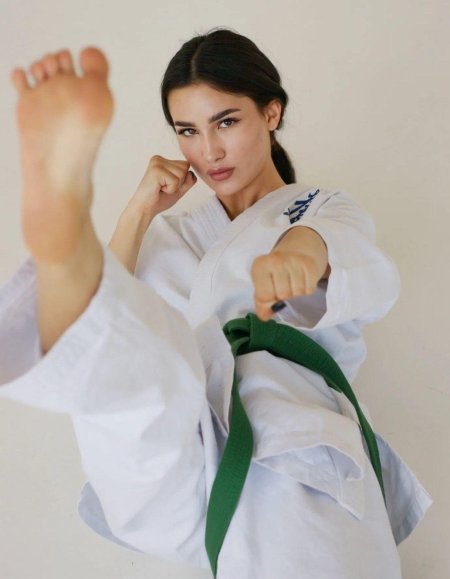 Karate woman