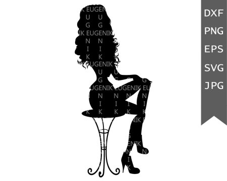 Силуэт девушки для дизайна