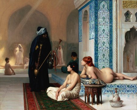Жан леон жером бассейн в гареме