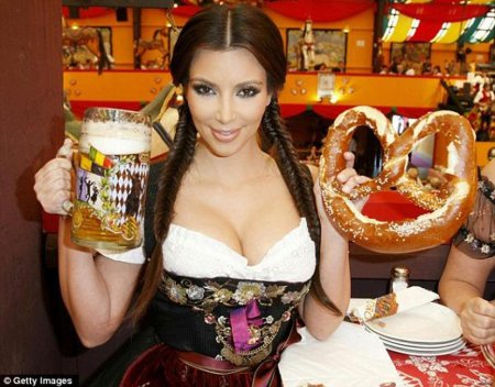 Ким кардашян на октоберфесте