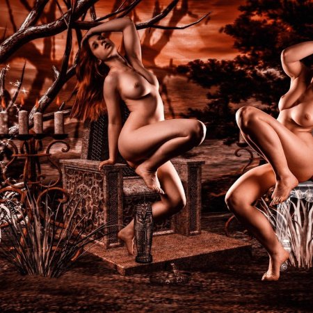 Фэнтези девушки голые