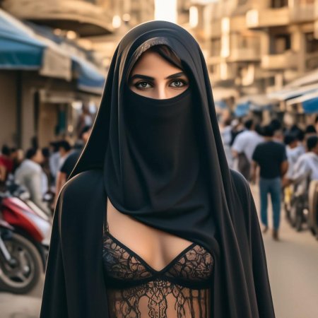 Девушка в парандже секси