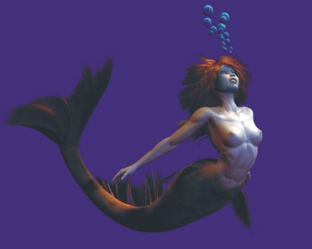 Русалка с большими сиськами