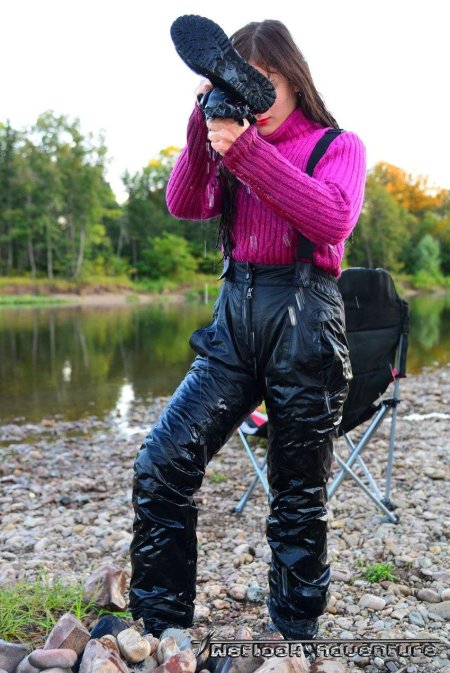 Wetlook в зимней одежде