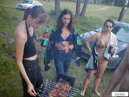 Порно на шашлыках