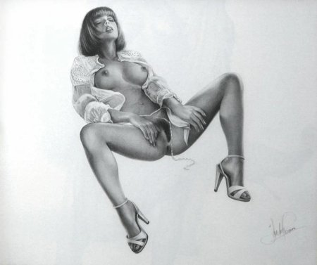 Эротические рисунки карандашом