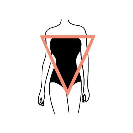Женская фигура перевернутый треугольник