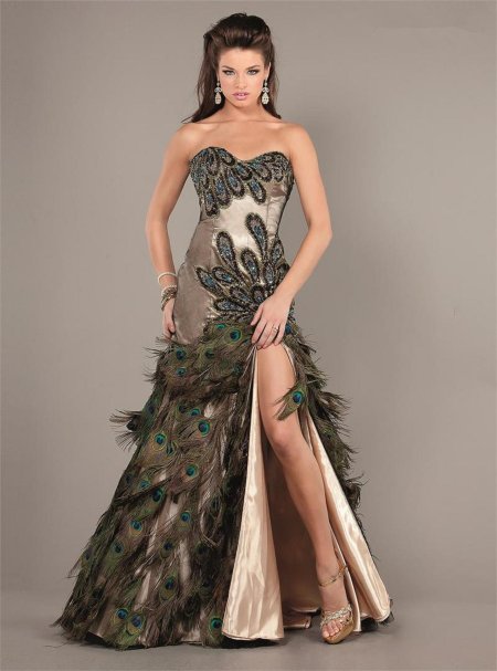 Платье павлин peacock dress