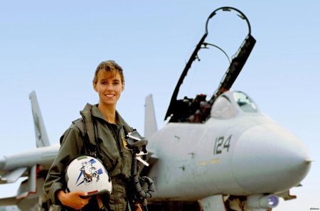 Female fighter pilot f