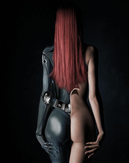 Сексуальная девушка киборг