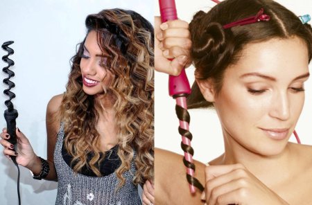 Накрутить волосы на плойку
