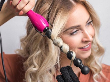 Локоны на конусную плойку
