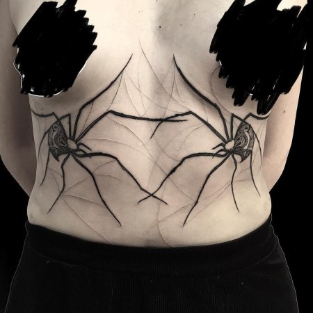 Паутина тату