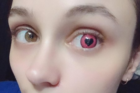 Розовые линзы